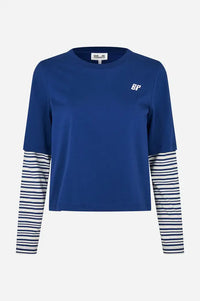Baum Und Pferdgarten Jolin Navy Double Layer T-Shirt - The Mercantile London