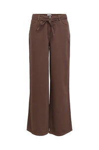Object Rosie Seal Brown Tie Waist Jeans