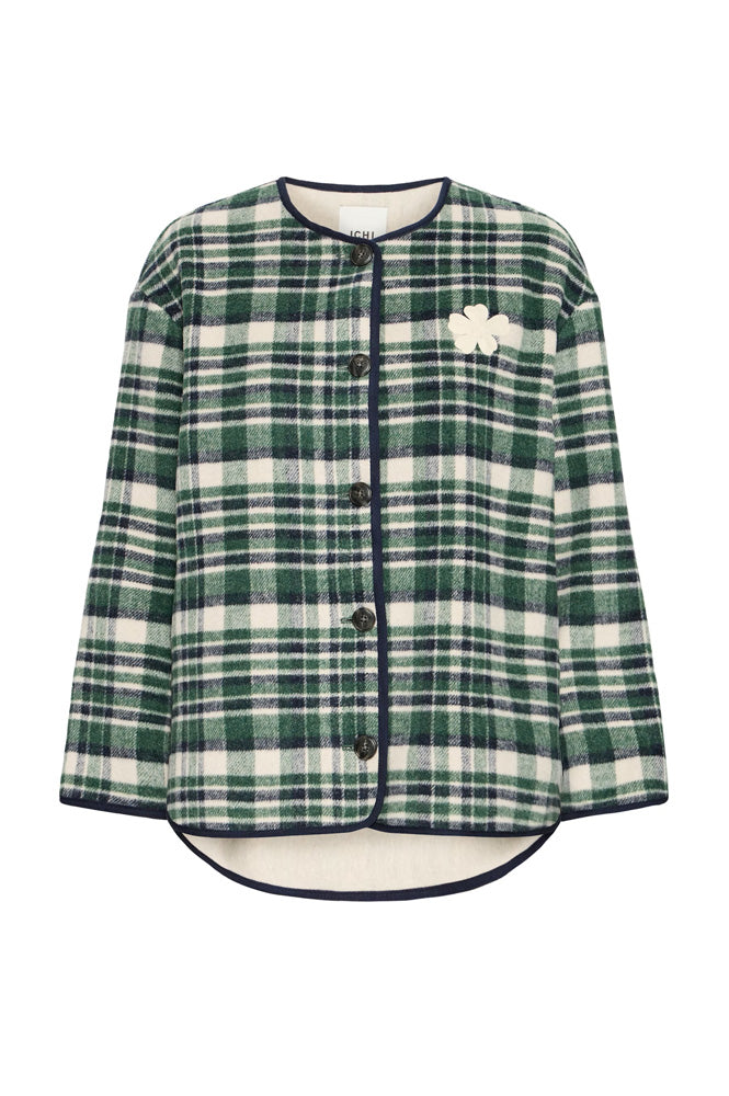 ICHI Johanna Pineneedle Checkered Jacket