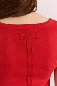 Damson Madder Paige Red V-Neck Top