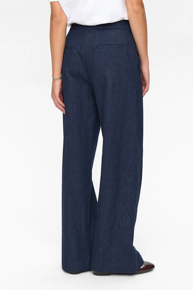 Numph Bussy Dark Denim Trousers - The Mercantile London