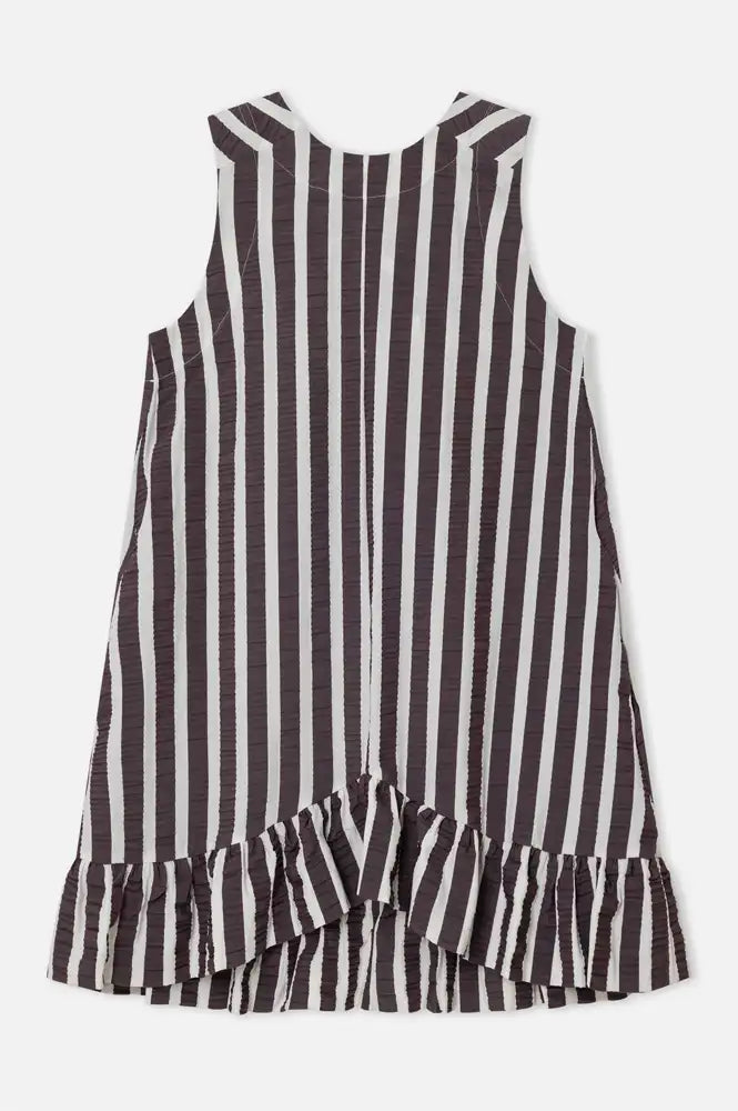 Dr Bloom Cocomero Aubergine Stripe Dress - The Mercantile London