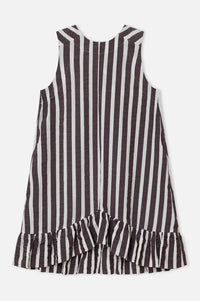 Dr Bloom Cocomero Aubergine Stripe Dress - The Mercantile London