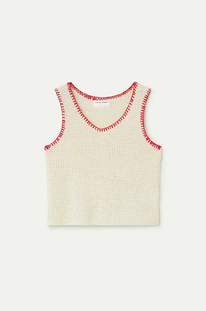 Compania Fantastica Off-White Knitted Top