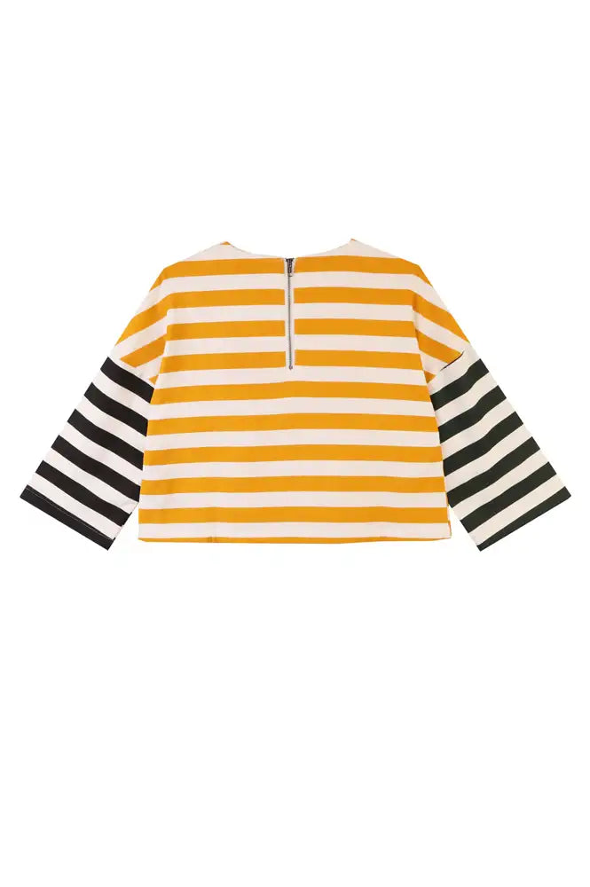 L.F. Markey Carr Patchwork Stripe Top - The Mercantile London