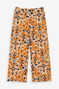 Grace & Mila Varsy Cognac Print Trousers - The Mercantile London