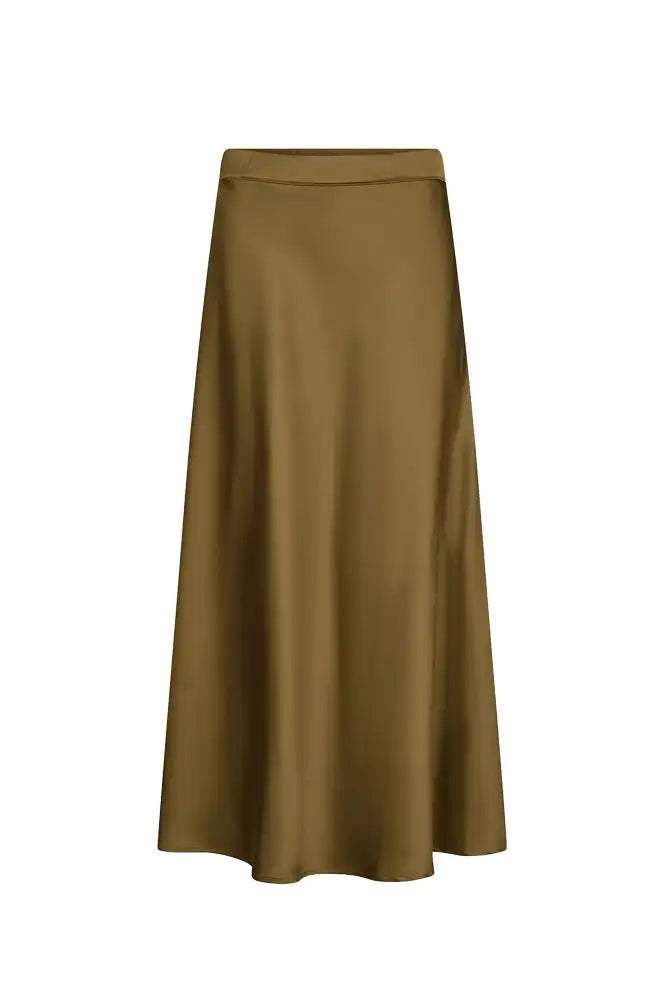 Numph Amelia Fir Green Midi Skirt