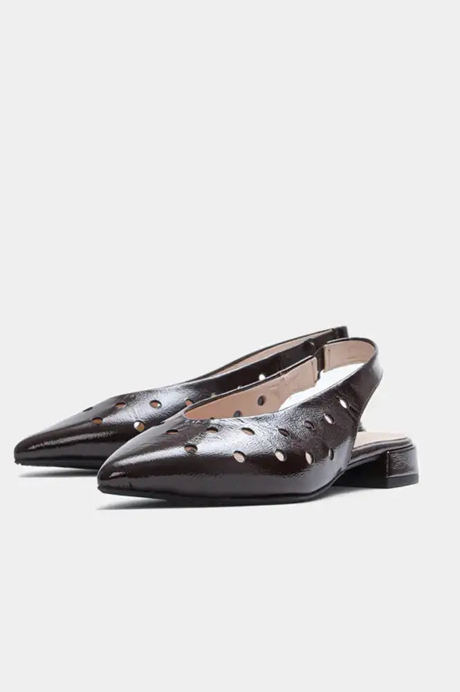Bukela Cara Naplak Espresso Slingback Sandals - The Mercantile London