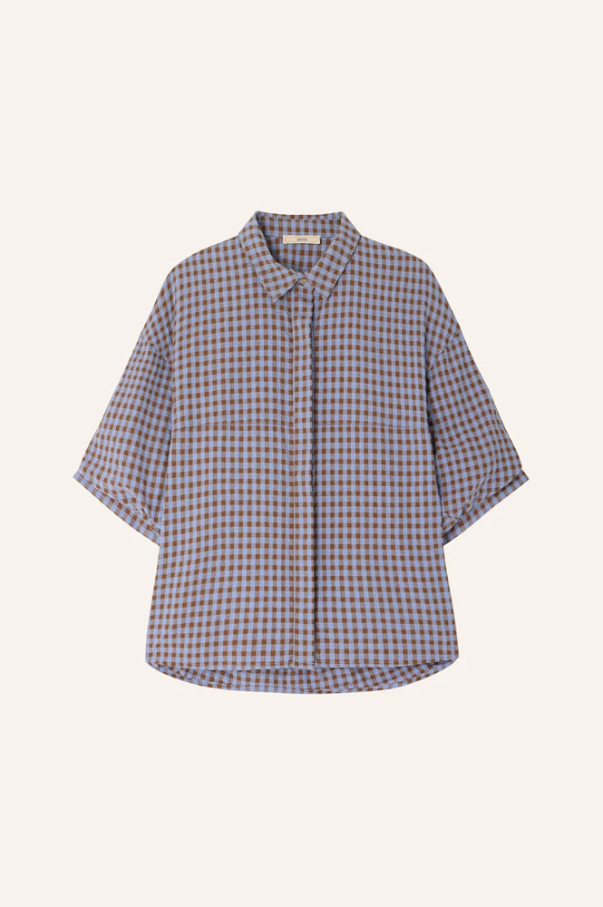 Sessùn Florentina Amberazul Checked Shirt