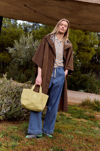 Indi & Cold Chocolate Raincoat Cape - The Mercantile London