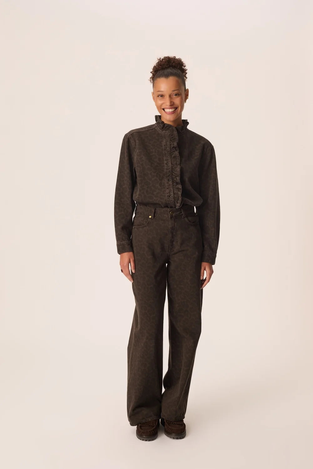 Des Petits Hauts Lassa Leopard Blouse