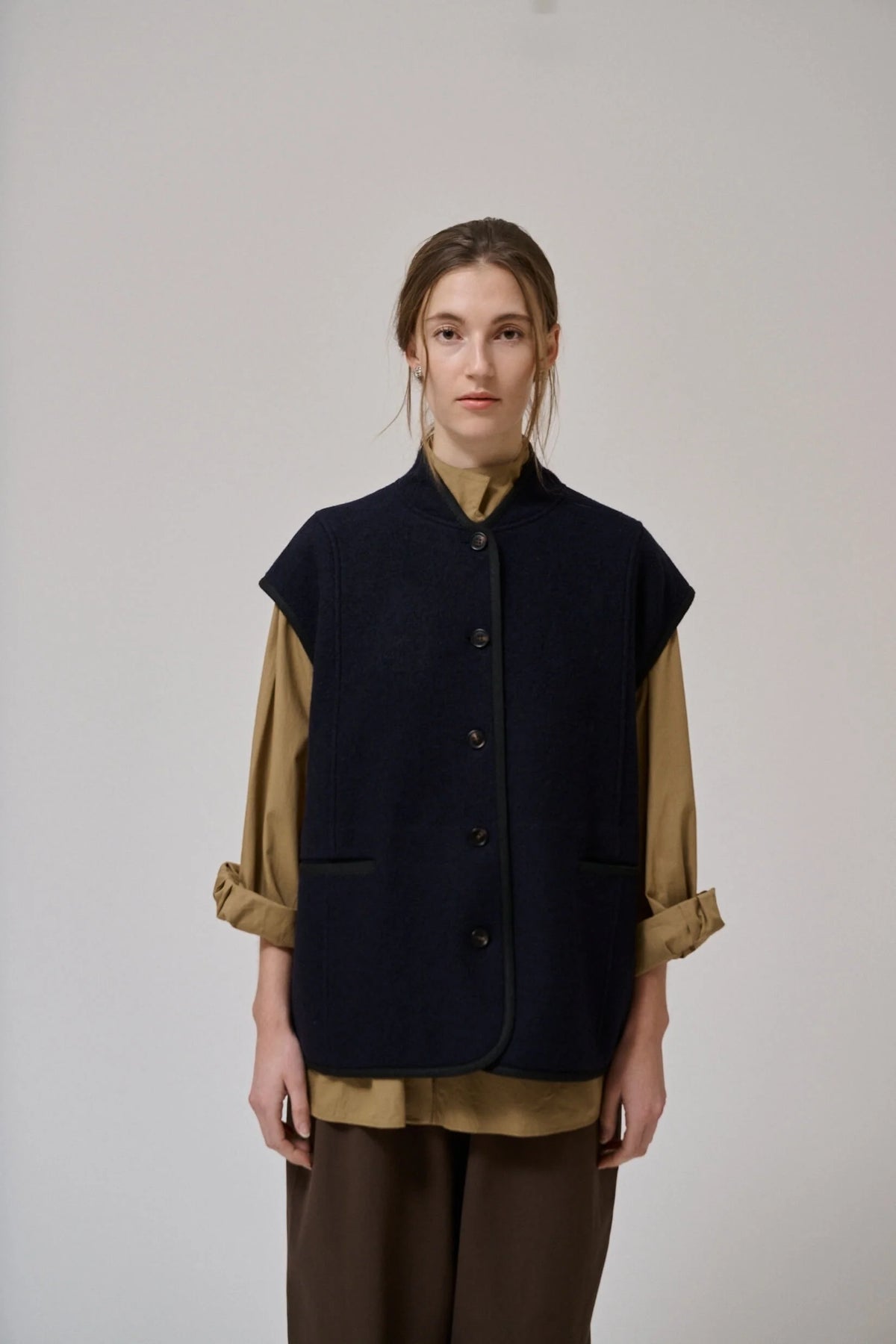 Anne Mi Hill Dark Navy Waistcoat