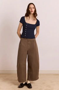 Damson Madder Posie Navy Top