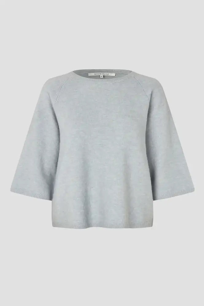 Second Female Gabby Quarry Short Sleeve Knitted Jumper