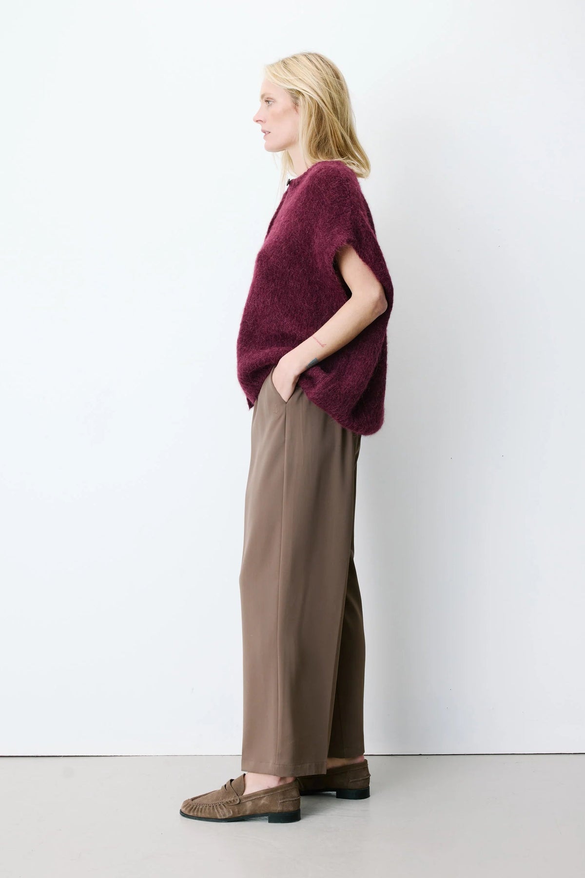 Grace & Mila Addison Aubergine Cardigan