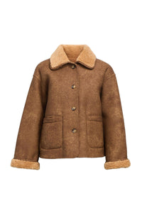 Object Sharri Reversible Teddy Jacket - The Mercantile London