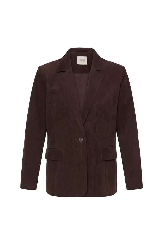 Fransa Calana Hot Fudge Corduroy Blazer