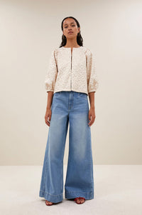 By-Bar Mauri Champagne Cheetah Blouse