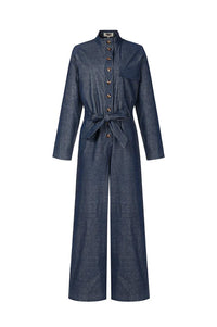 FRNCH Calmlie Navy Blue Jumpsuit - The Mercantile London
