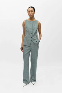 Object Sanni Botanical Stripe Top - The Mercantile London