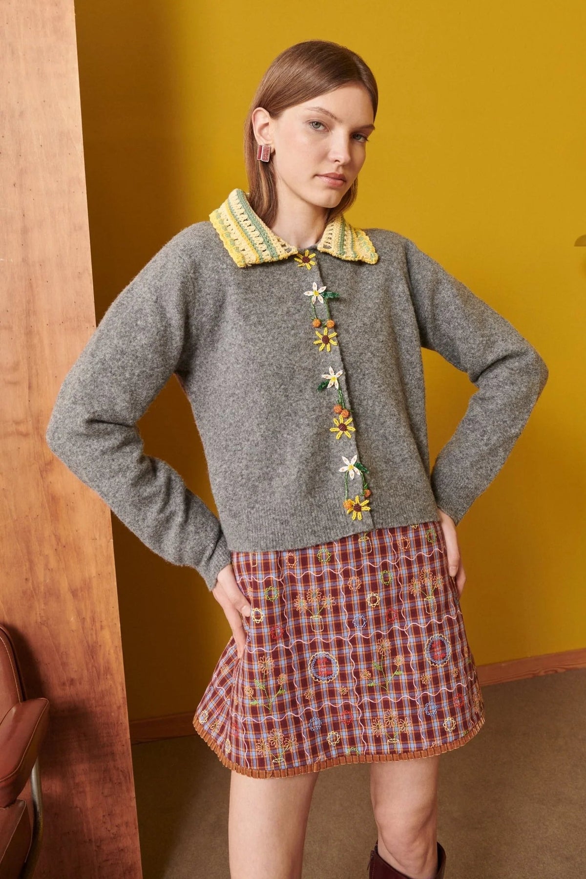 Celia B Amani Grey Cardigan
