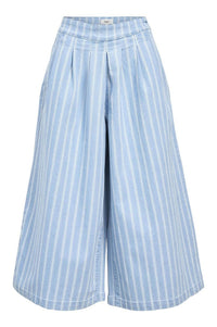 Object Elsie Wide Striped Culotte Jeans - The Mercantile London