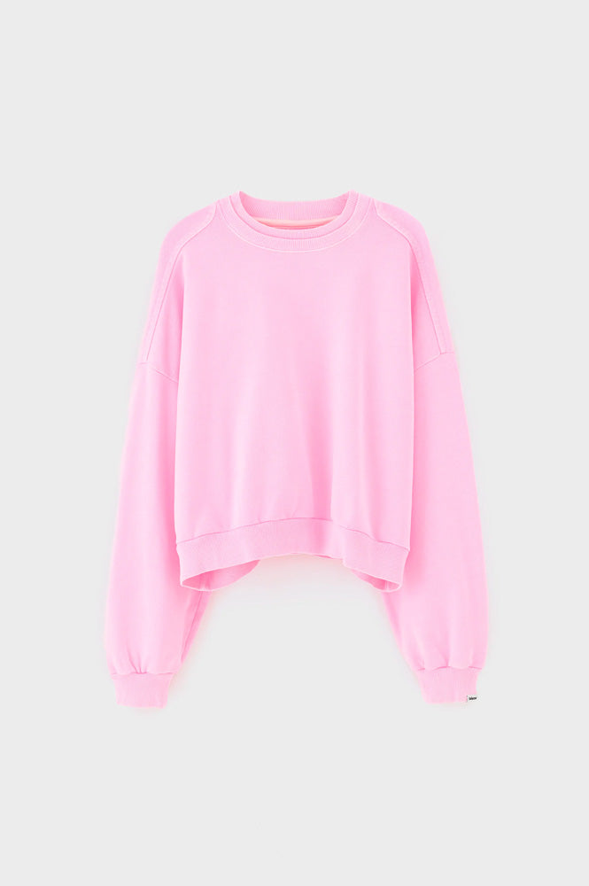Bellerose Ferna Fluro Pink Crewneck Sweatshirt