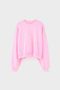 Bellerose Ferna Fluro Pink Crewneck Sweatshirt