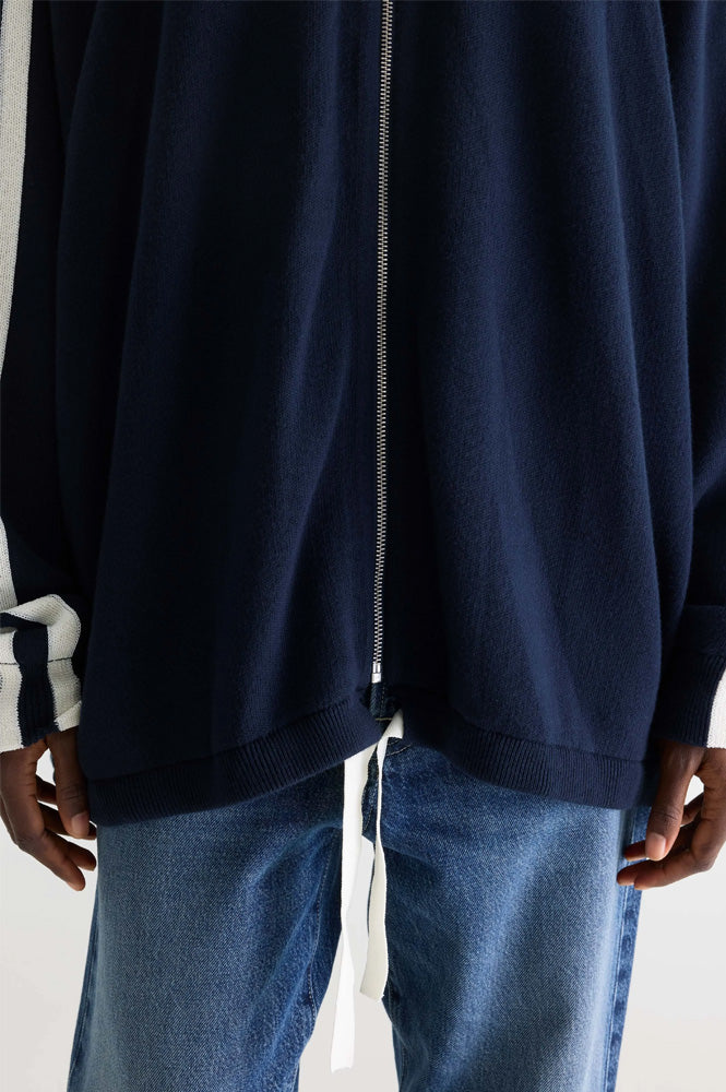 Bellerose Angik Navy Zip-Up Cardigan