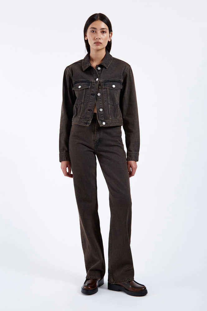 Dr Denim Echo Tar Jet Brown Jeans - The Mercantile London