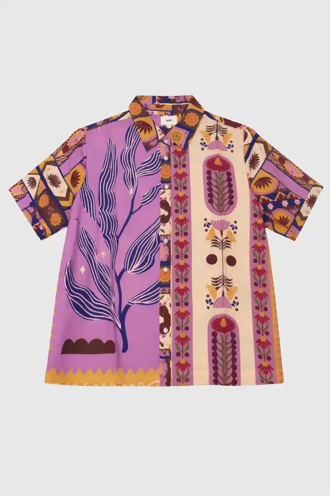 An'ge Shanone Patchwork Printed Shirt - The Mercantile London