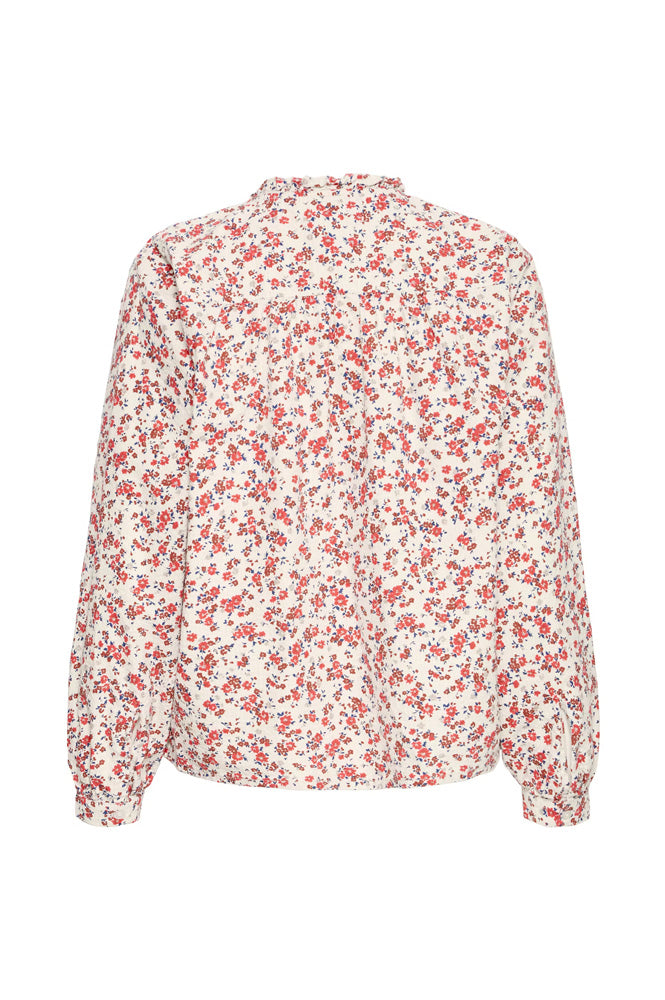 ICHI Qwina Teaberry Floral Blouse