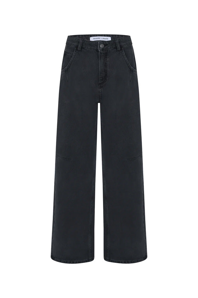 Seventy + Mochi Nina Raven Barrel Leg Jeans - The Mercantile London