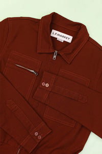 L.F. Markey Danny Rust Stretch Canvas Boiler Suit - The Mercantile London