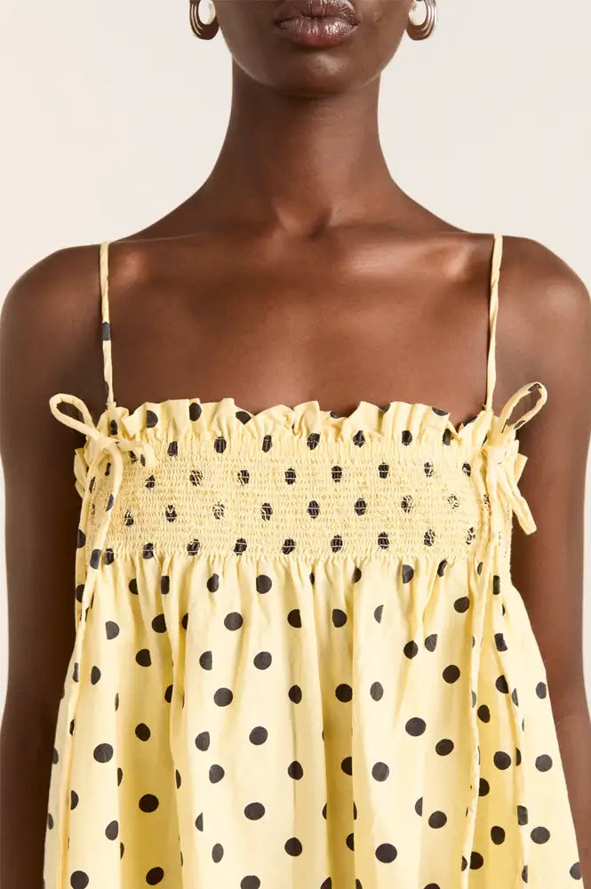 Damson Madder Lilo Butter Spot Mini Dress & Skirt
