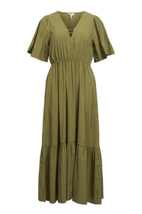 Object Celine Capulet Olive Maxi Dress - The Mercantile London