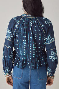 Maison Hotel Sora Shibori Ink Blouse - The Mercantile London