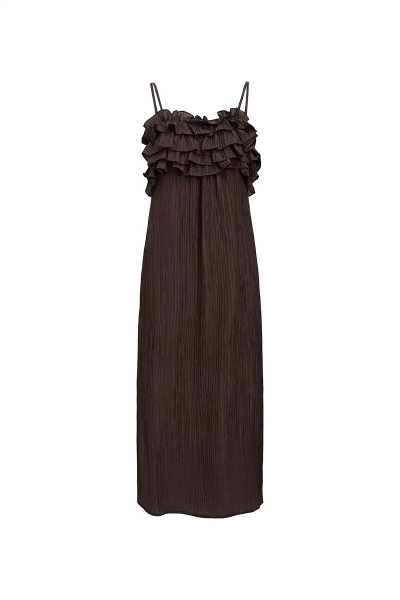 Object Lyne Seal Brown Dress - The Mercantile London