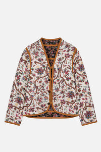 Louise Misha Nelina Black & Cream Floral Jacket - The Mercantile London
