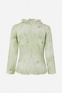 Baum Und Pferdgarten Majda Distorted Green Blouse - The Mercantile London