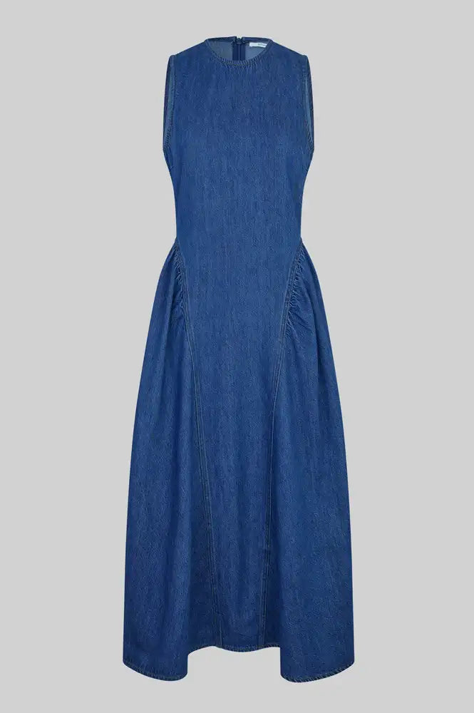 Second Female Lukana Denim Dress - The Mercantile London