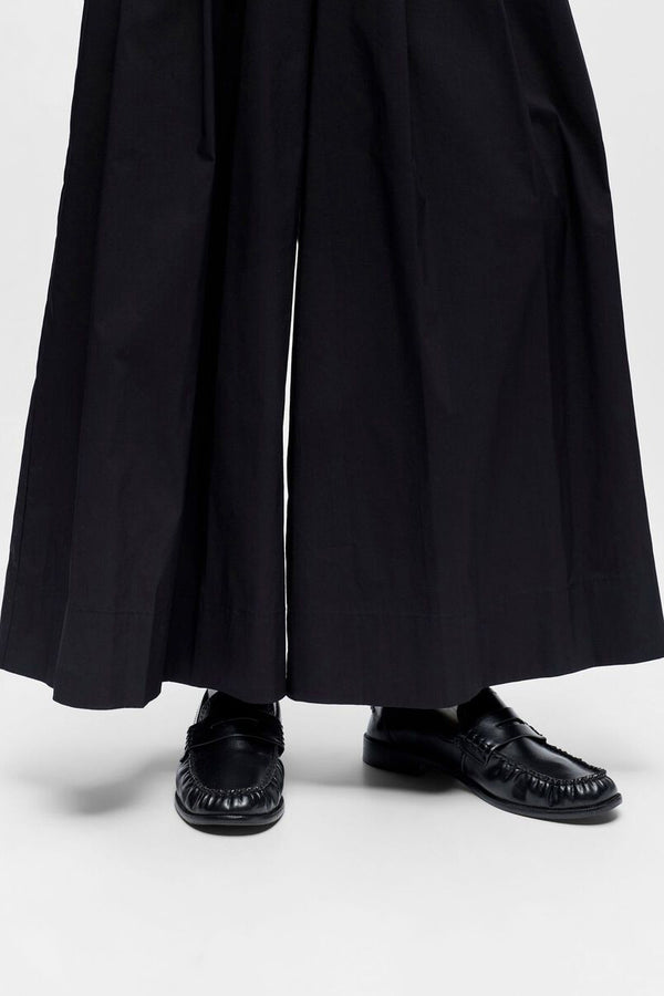 Object Polly Black Box Pleat Culottes - The Mercantile London