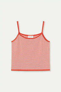 Compania Fantastica White & Red Striped Vest
