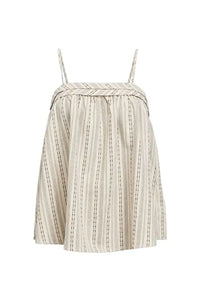 Object Belem Birch Striped Strap Top - The Mercantile London