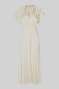 Second Female Shera Alabaster Gleam Frill Dress - The Mercantile London