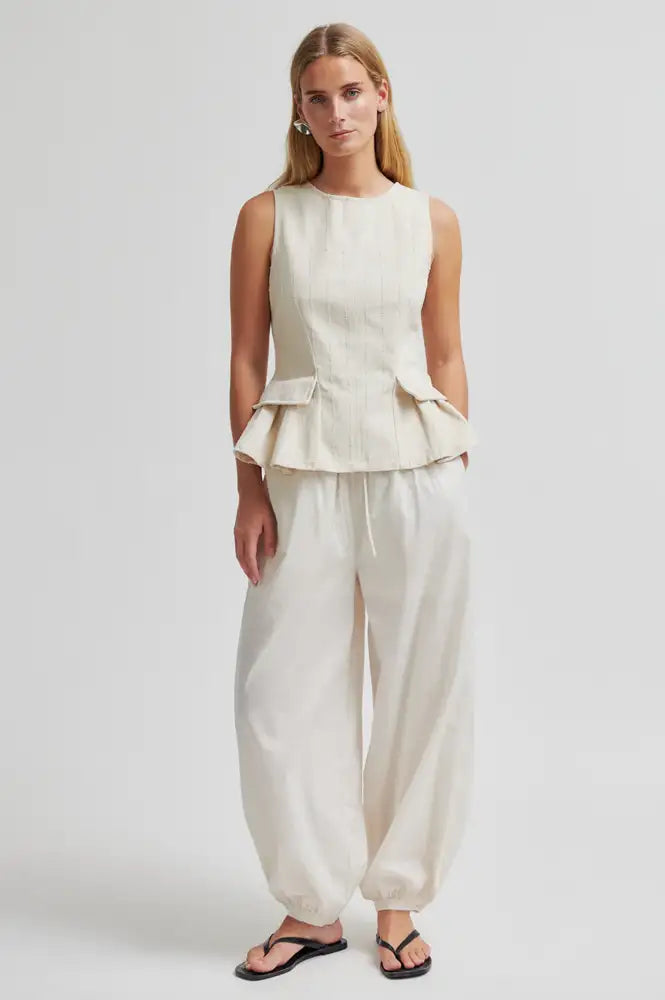 Second Female Avida Eggnog Harem Trousers - The Mercantile London