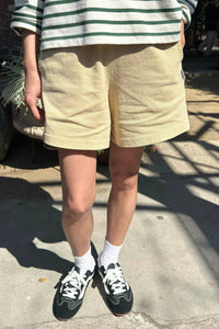 Flared Basketball Shorts (2S-2M-2L): Butter / 2S-2M-2L - The Mercantile London