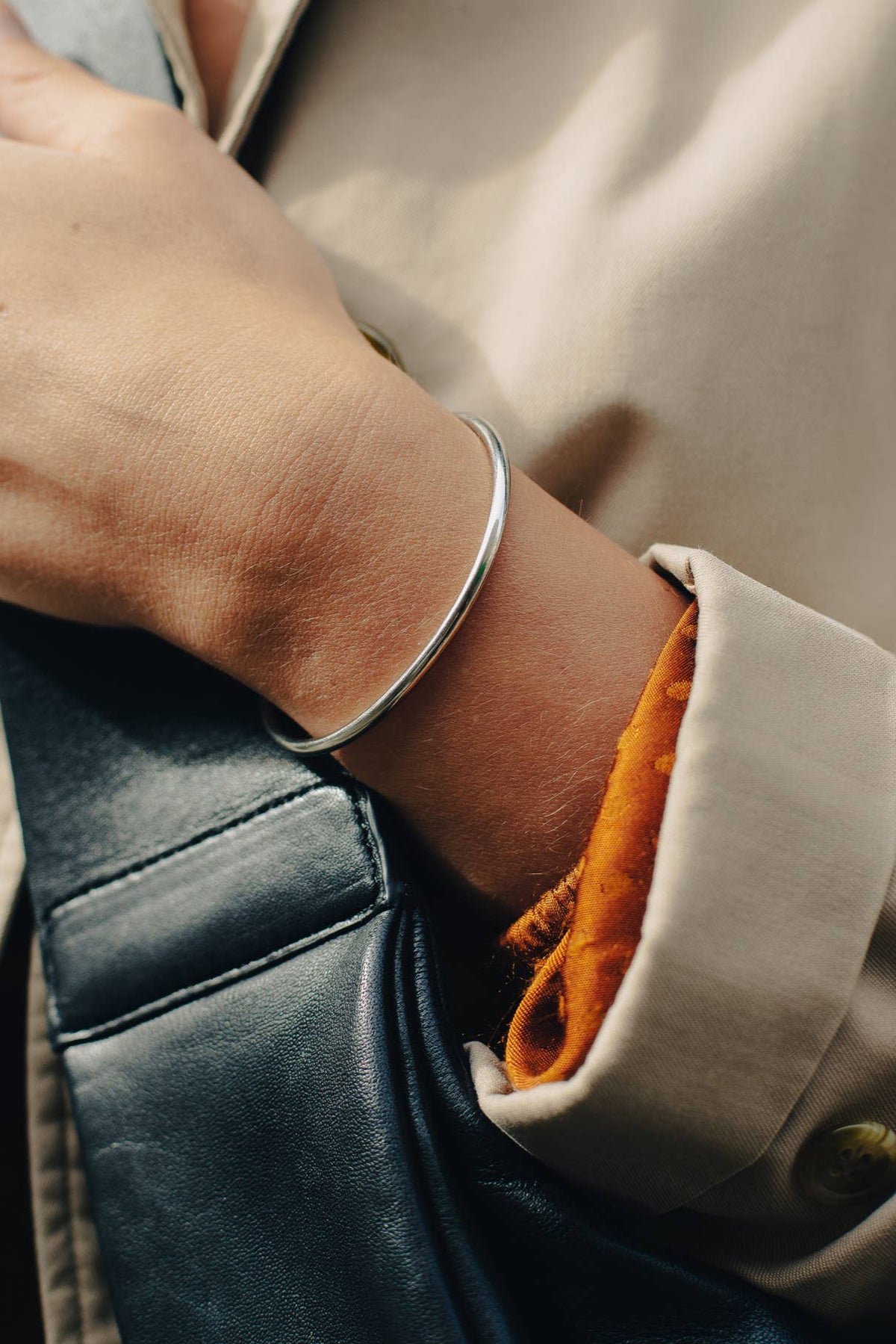 Nordic Muse Minimal Silver Cuff - The Mercantile London