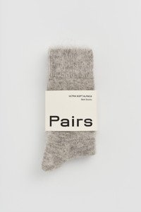 Pairs Correct Grey Ultra Soft Alpaca Socks - The Mercantile London