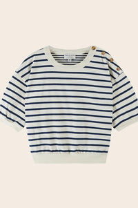Emile Et Ida Dori Marine Blue Sweatshirt - The Mercantile London